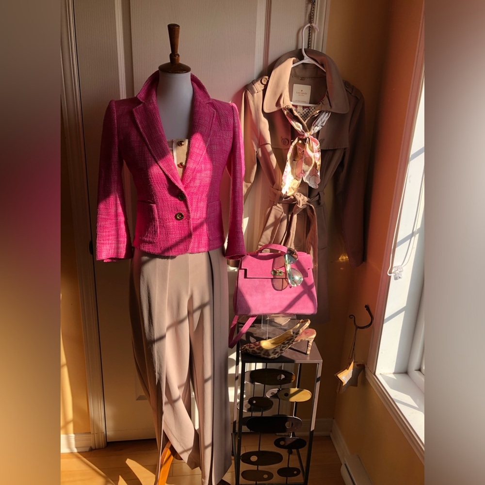 Hot Pink Tailored fitted tweed Blazer Juicy Couture